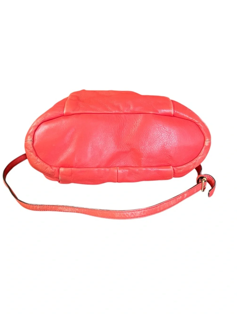 Coach Madison Juliette Satchel Coral Leather Bag 21222 GUC